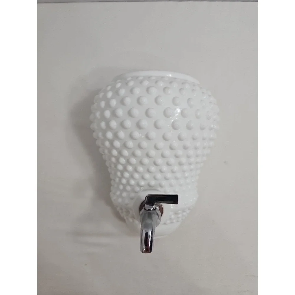 Fenton Lavabo Milk Glass Hobnail Water Fountain Wall Planter Fountain Only READ
